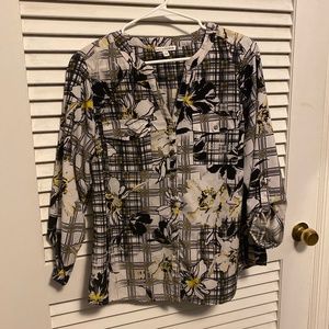 Notations button up blouse